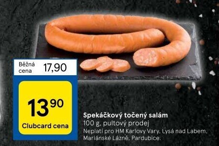 Salám špekáčkový točený