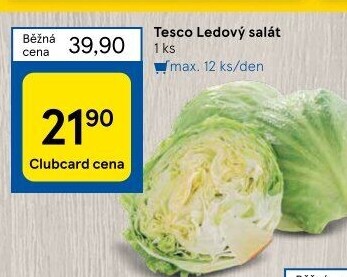 Salát ledový Tesco