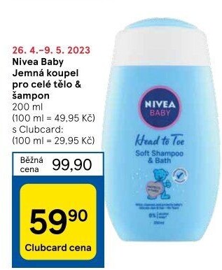 Šampon a pěna do koupele 2v1 Baby Nivea