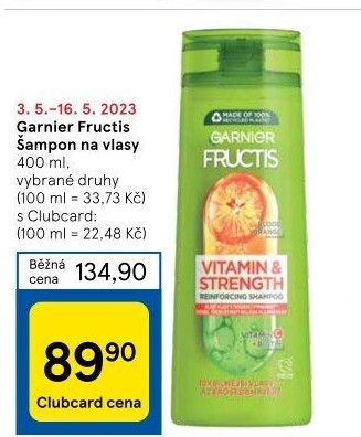 Šampon Fructis Garnier