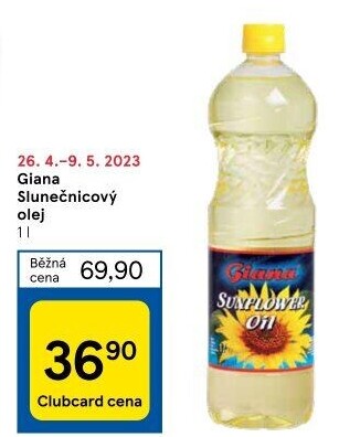 Slunečnicový olej Giana