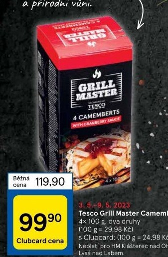 Sýr Camembert na gril Grill Master Tesco