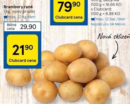 Brambory konzumní rané