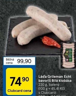 Klobásy Echt Bavoriš Láďa Grileman Kostelecké uzeniny