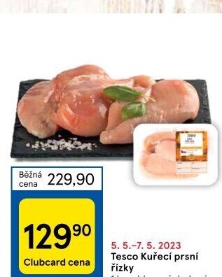 Kuřecí prsní řízky Tesco