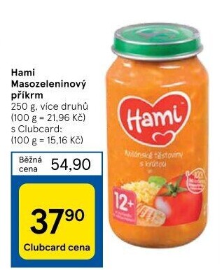 Příkrm masozeleninový Hami