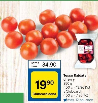Rajčata cherry Tesco