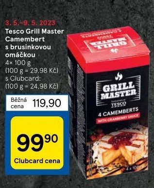 Sýr Camembert na gril Grill Master Tesco