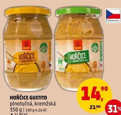 Hořčice plnotučná Gustito