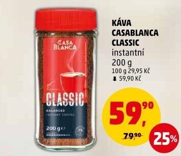 Instantní káva Classic Casablanca