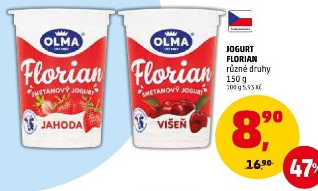 Jogurt smetanový Florian Olma