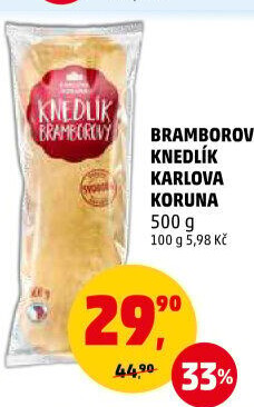 Knedlík bramborový Karlova Koruna