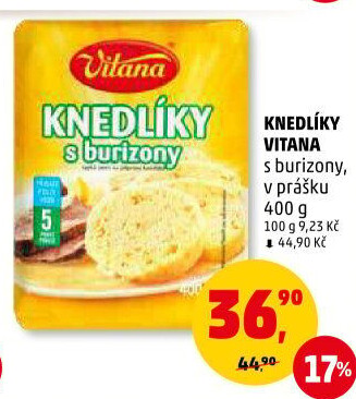Knedlíky v prášku s burizony Vitana