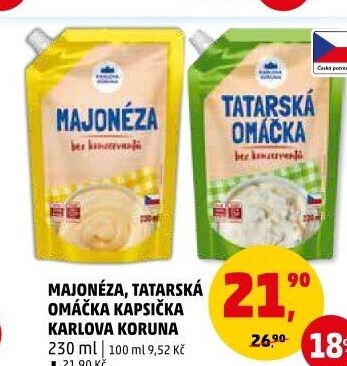 Majonéza Karlova Koruna