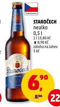 Nealkoholické pivo Staročech