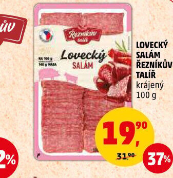 Salám lovecký Řezníkův talíř
