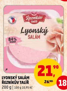 Salám lyonský Řezníkův talíř