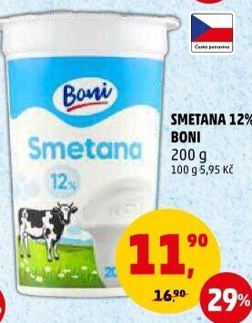 Smetana na vaření 12% Boni