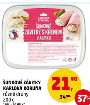 Šunkový závitek v aspiku Karlova Koruna