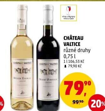 Vína Chateau Valtice