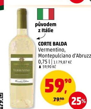 Víno Vermentino Corte Balda