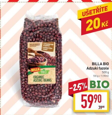 Fazole Adzuki Naše Bio BIlla
