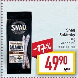 Salámky Snaq Kostelecké uzeniny