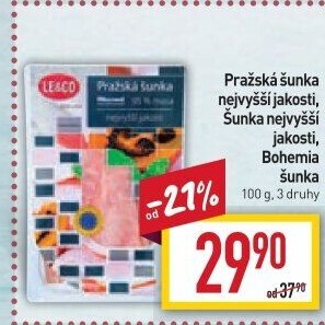 Šunka pražská nejvyšší jakosti LE&amp