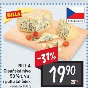 Sýr Niva císařská 50% Billa