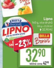 Tavený sýr Jihočeské Lipno Madeta