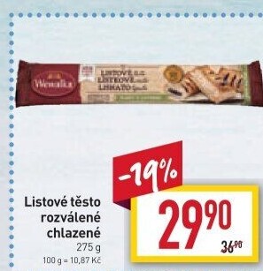 Těsto listové Wewalka