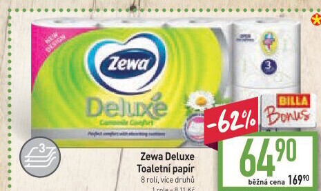 Toaletní papír 3vrstvý Deluxe Zewa