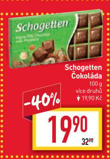 Čokoláda Schogetten Trumpf