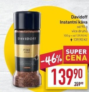 Instantní kávy Davidoff