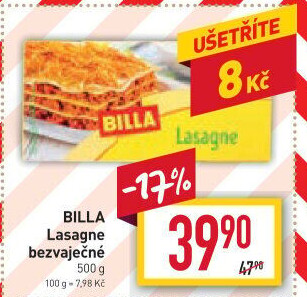 Lasagne Billa
