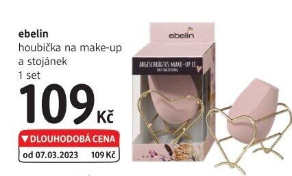 Houbička na make up Ebelin