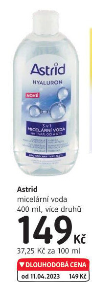 Micelární voda Astrid