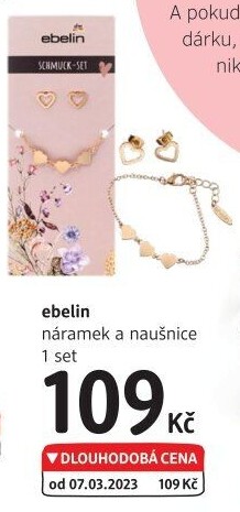 Náušnice + náramek Ebelin