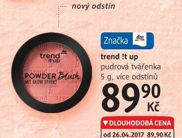 Pudrová tvářenka trend IT UP