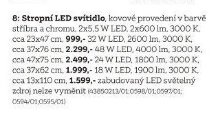 STROPNÍ LED SVÍTIDLO