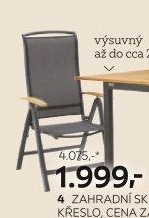 ZAHRADNÍ SKLÁPĚCÍ KĚESLO
