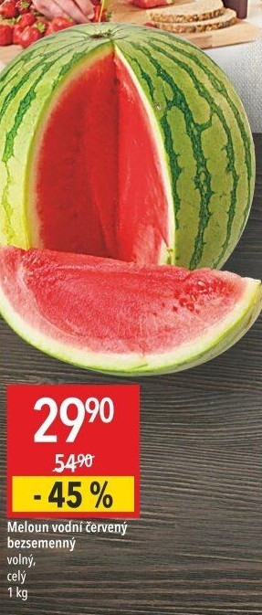 Meloun vodní bezsemenný