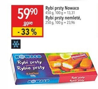 Rybí prsty předsmažené mražené Nowaco