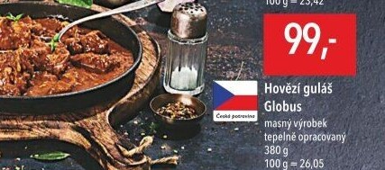 Hovězí guláš ve skle Globus