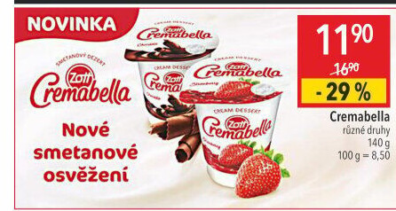 Jogurtový dezert Cremabella Zott