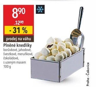 Knedlíky tvarohové mražené
