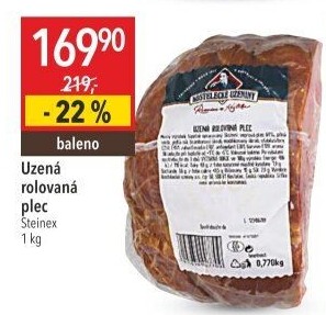 Uzená rolovaná plec