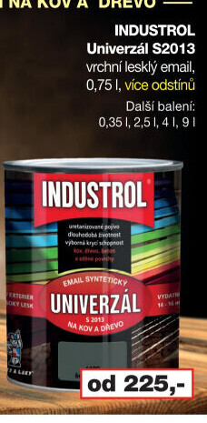 Nátěr na kov a dřevo Univerzál Industrol
