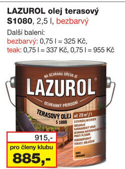Terasový olej Lazurol