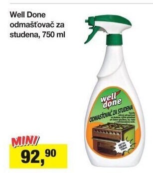 Odmašťovač Well Done